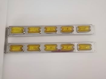Amazon.co.jp: トラック用 5連車高灯 イエロー 電球式 24v 左右